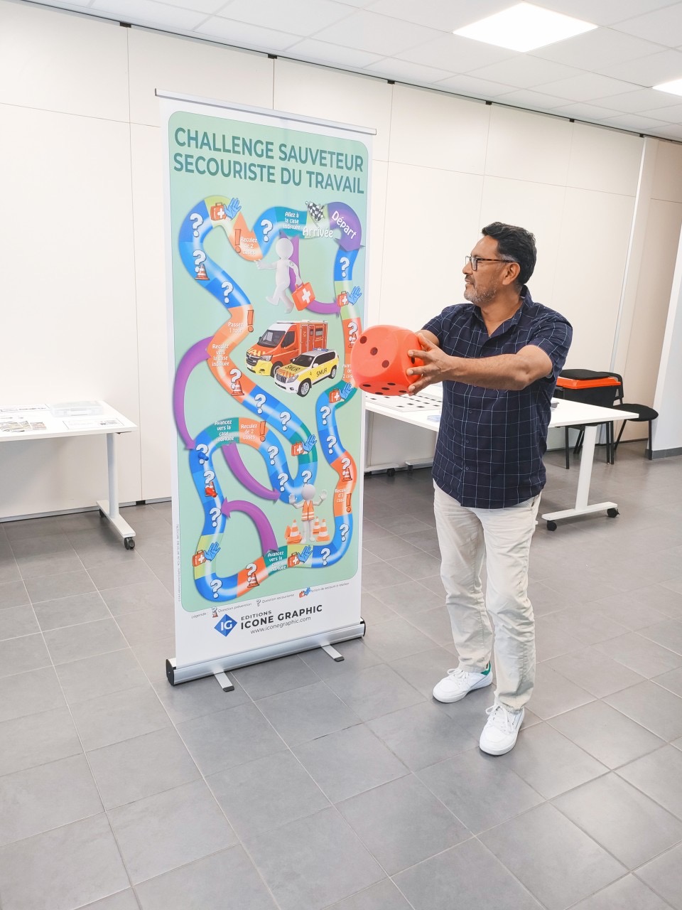 Jeu pédagogique SST Icone Graphic photo Sébastien Meignan